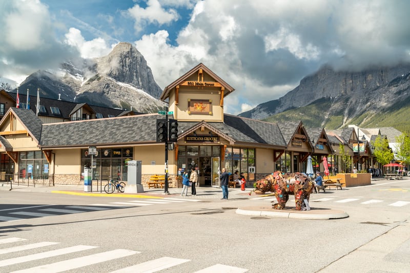 Canmore is a town in Alberta’s Rocky Mountains.