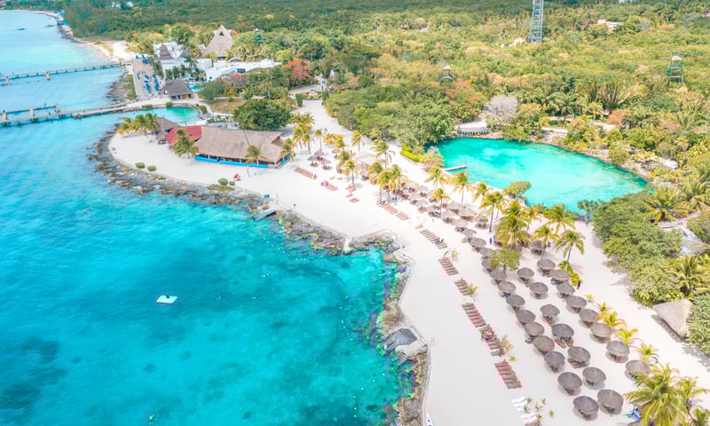 Swim in the turquoise waters of Cozumel, Mexico.