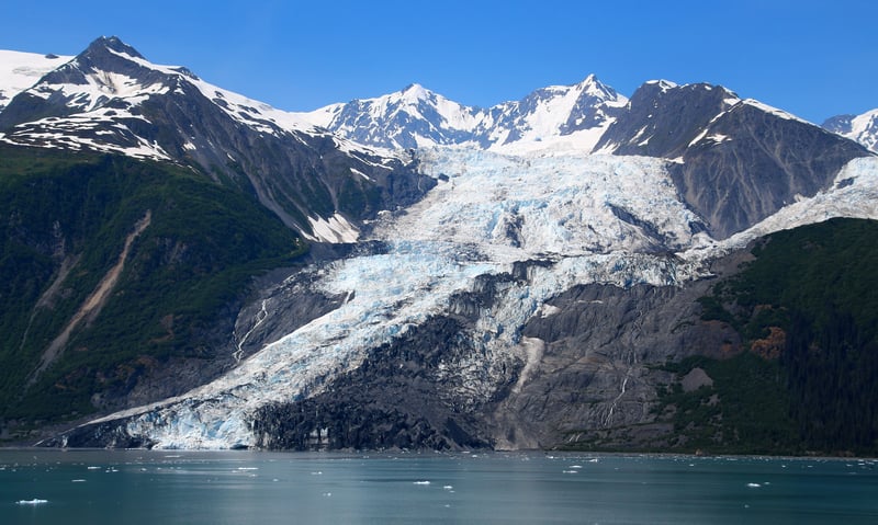 Bryn Mawr Glacier in College Fjord, where the glaciers are named after colleges. (Itinerary 2 only)