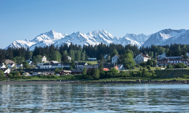 See the picturesque town of Haines in Alaska.