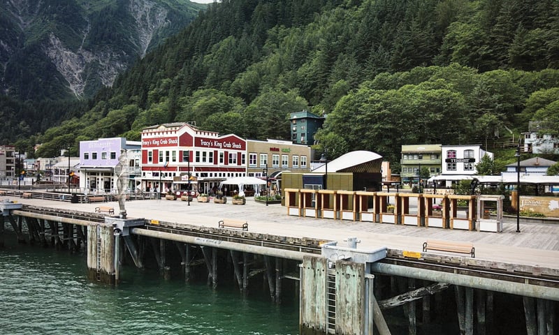Stop in iconic locations like Juneau as you cruise Alaska's Inside Passage.