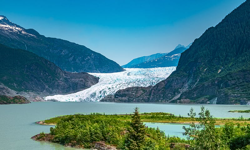 Treat yourself to a shore excursion to see Juneau's magnificent Mendenhall Glacier, charges apply.