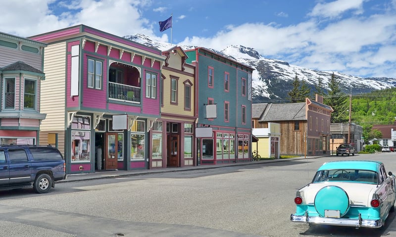 Step back to gold rush days among Skagway's historic buildings (selected itineraries).
