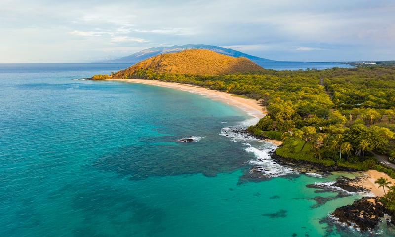 The Big Beach in Makena State Park, Maui Island, Hawaii.