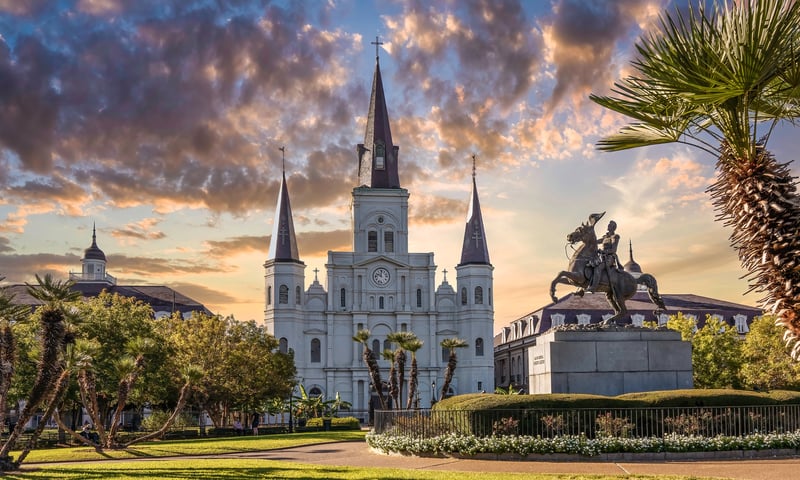 Spend time at leisure in New Orleans, Louisiana.
