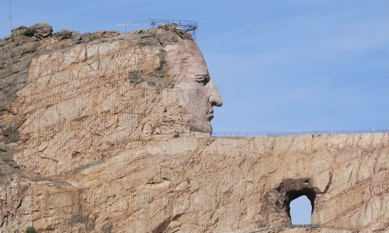 See Crazy Horse Memorial, a mountain carving honouring the legendary Lakota leader.