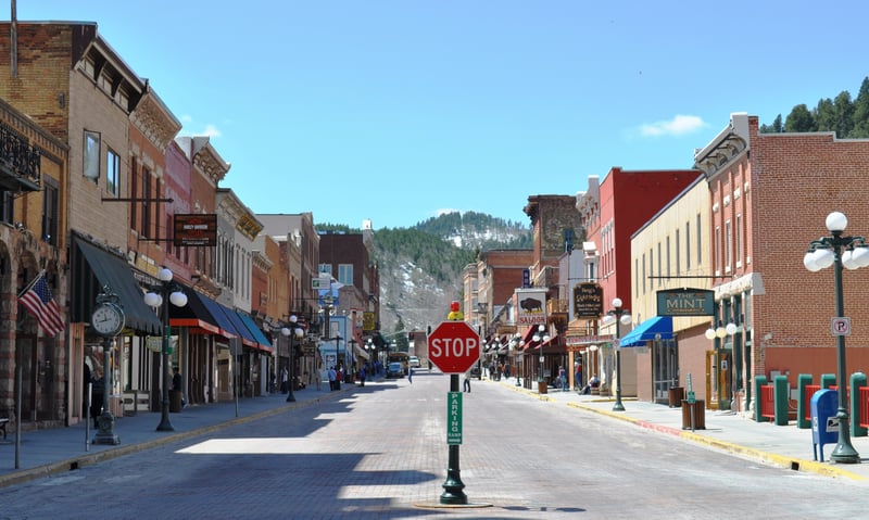 Stop by the historic Gold Rush town of Deadwood, South Dakota.