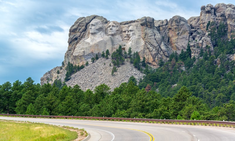 Experience an evening visit to Mount Rushmore National Memorial, South Dakota.