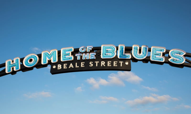 You can find the Home of the Blues sign in Beale St, Memphis, Tennessee.