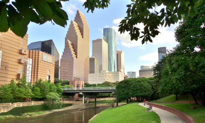 Travel to Houston, Texas, for the second part of your holiday.