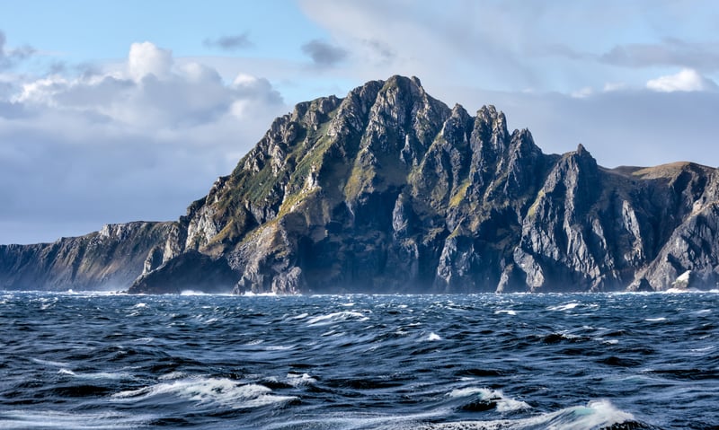 Cape Horn is a stunning rocky headland on Hornos Island, Tierra del Fuego, Chile.