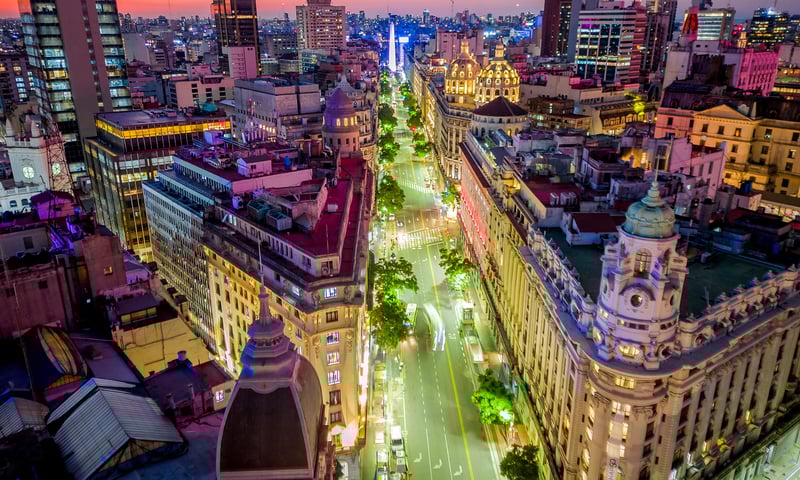 Begin your adventure in Buenos Aires, Argentina.