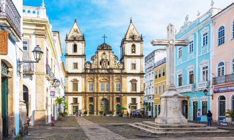 Salvador de Bahia is a colourful enclave of Afro-Brazilian culture.