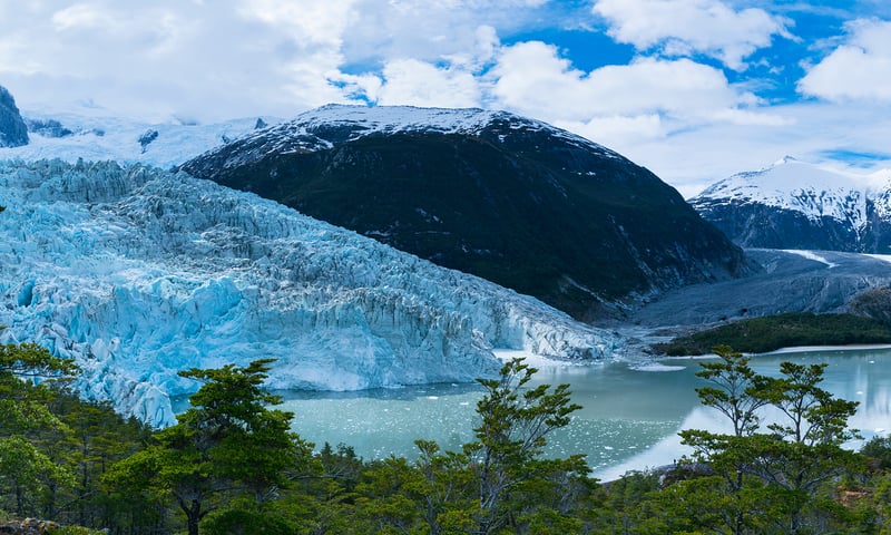Cruise through the Cockburn Channel to see the beautiful Pia Glacier.