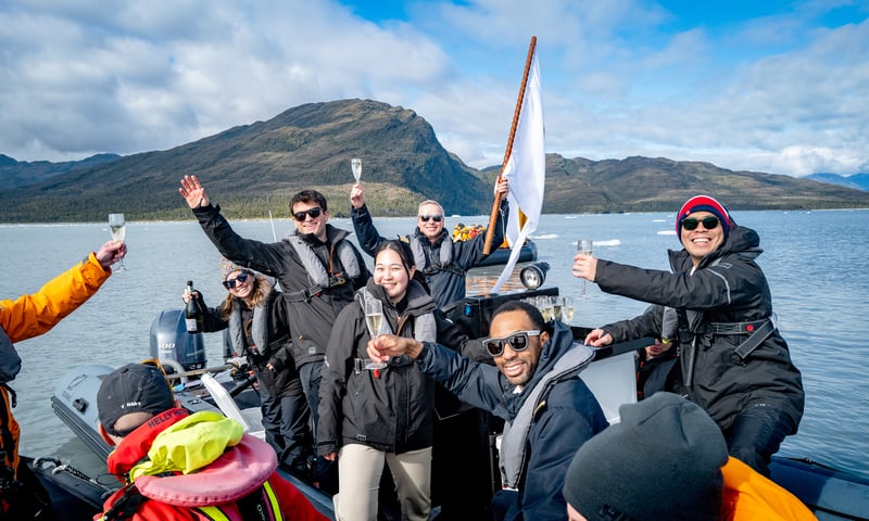 Mix exploration with relaxation during your adventures in the Chilean fjords.