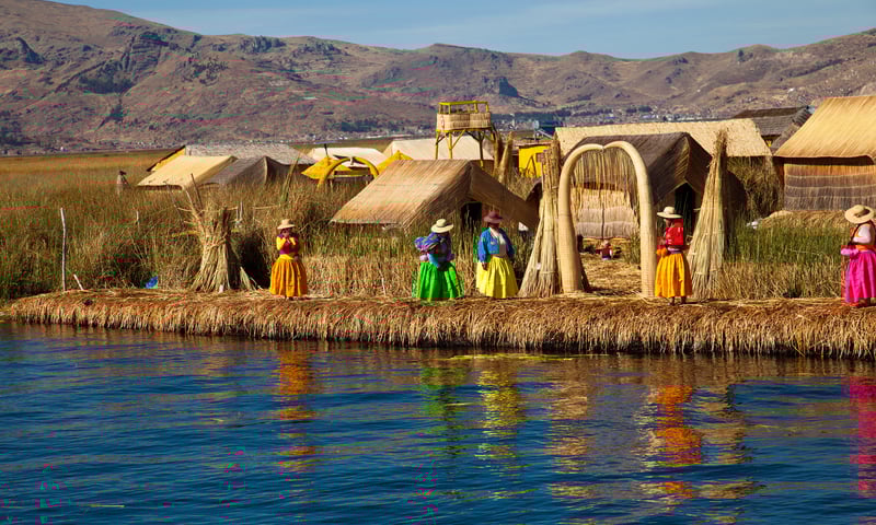 Uncover the unique lifestyle of the Uros people at Lake Titicaca.