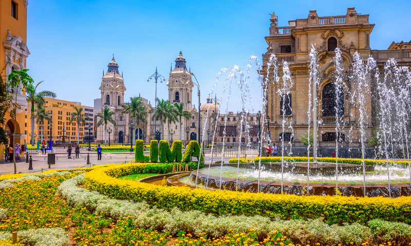 Land in Lima, Peru to begin your adventure.