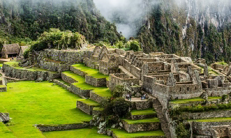 Machu Picchu is a UNESCO site, located in the Andes.