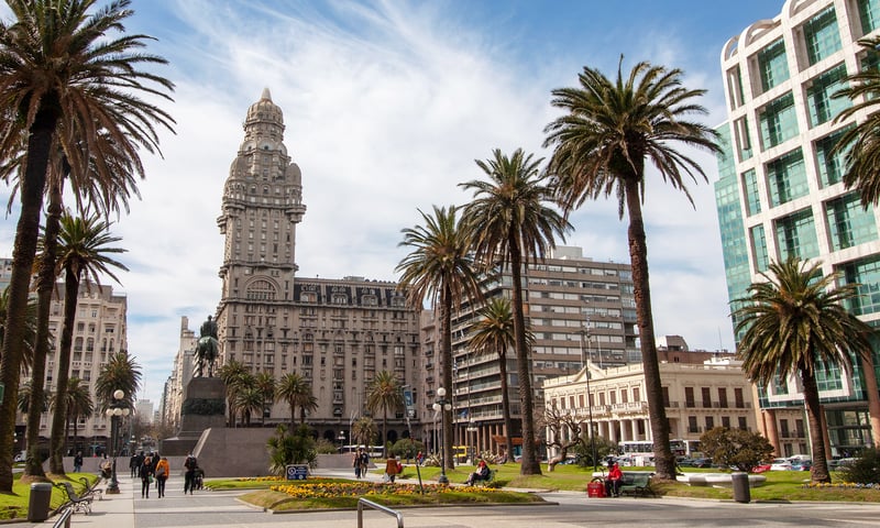 Dock in Montevideo, the capital and largest city of Uruguay.