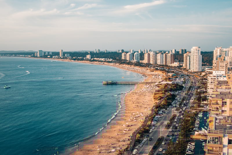 The resort city of Punta del Este, Uruguay.