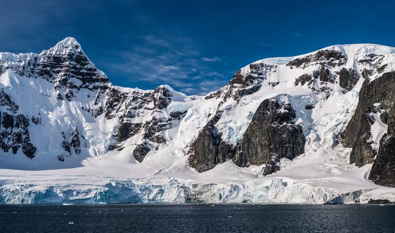 Marvel at the stunning scenery of Antarctica.