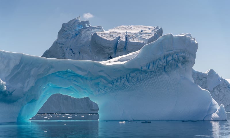 Intricate ice floes will make for splendid sightings if conditions are right.