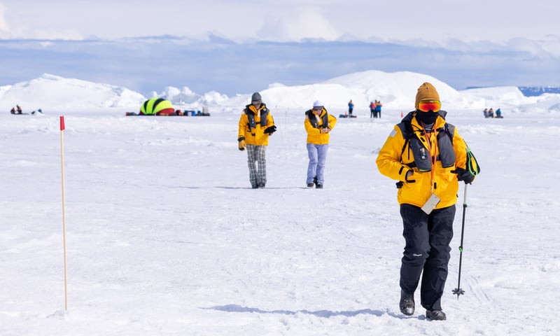 Exprience many landings and treks organised by the Quark Expeditions team.