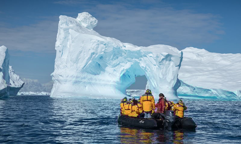 Zodiac cruises will take you closer to amazing ice floes and wildlife.