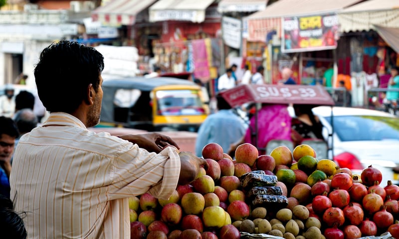 Chadni Chowk Markets in Delhi, India.