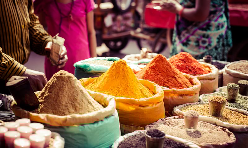 Vivid colours and fragrant spices make India's markets a feast for the senses.