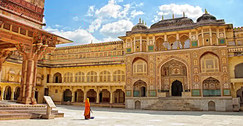 Enjoy a morning excursion of Amber Fort, just outside Jaipur, India.