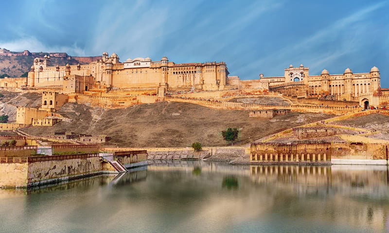 Amber Fort in Jaipur, Rajasthan, India.