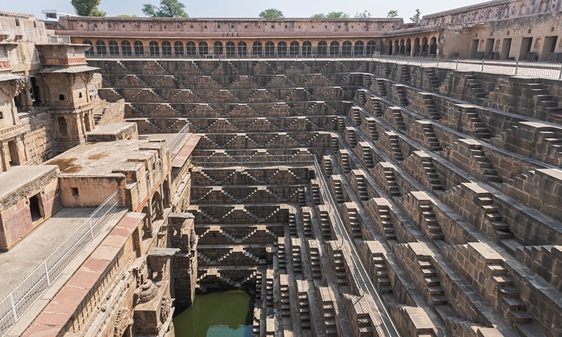 See the breathtaking Chand Baori Stepwell, Abhaneri, India.