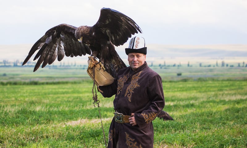Eagle hunting is a proud tradition in Kyrgyzstan's culture.