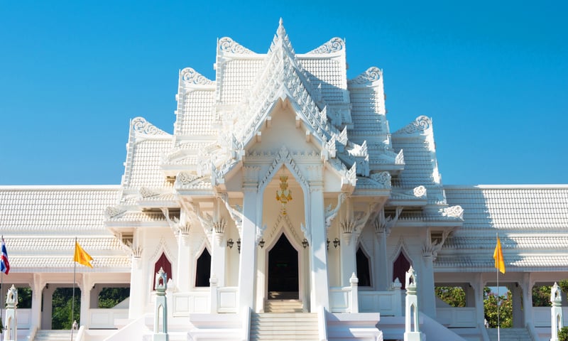 Uncover ancient monasteries in Lumbini, Nepal.
