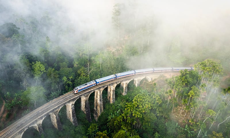 Nine Arches Bridge is one of the most beautiful and iconic sights in Ella, Sri Lanka.