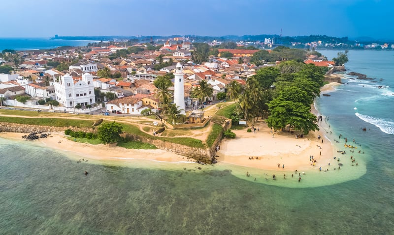 Classic Dutch architecture meets a laid-back beach setting in tropical Galle, Sri Lanka.