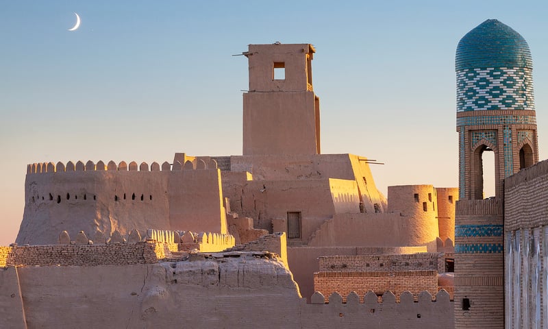 Visit the UNESCO-listed Kunya Ark Citadel in Khiva, Uzbekistan.