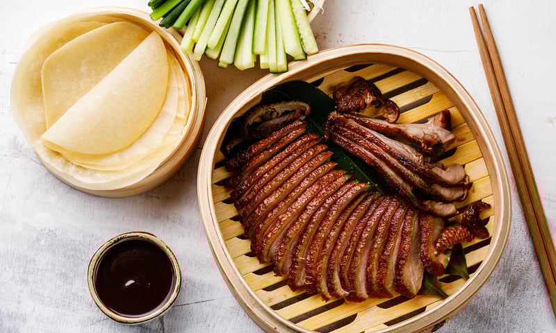 Enjoy a celebratory Peking duck lunch.