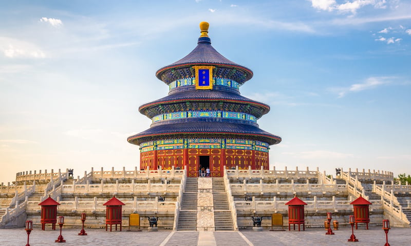 Beijing's magnificent Temple of Heaven (subject to availability).