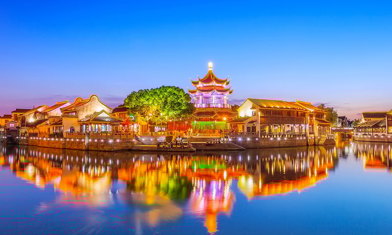 Discover Suzhou's authentic architecture on a Grand Canal cruise, optional activity, charges apply.