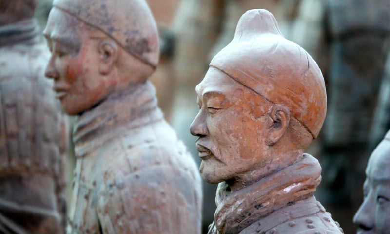 See the individual expressions of the Terracotta Warriors in Xi’an, China.