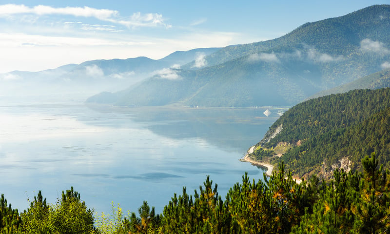 Erhai Lake in Dali, Yunan Province, China.