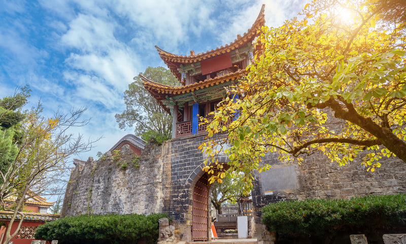Golden Temple Park in Kunming, Yunnan.