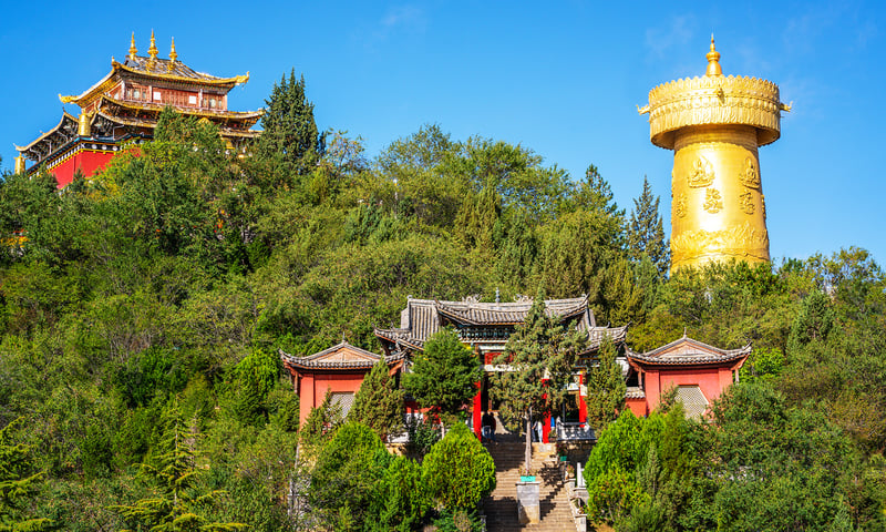 Guishan Dafo Temple in  Dukezong Ancient City, Shangri-La.