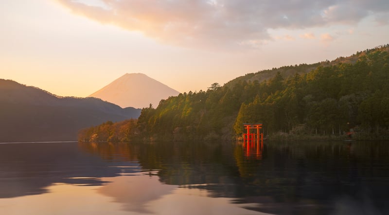 Hakone is part of the Fuji-Hakone-Izu National Park, famous for hot springs and Lake Ashi.