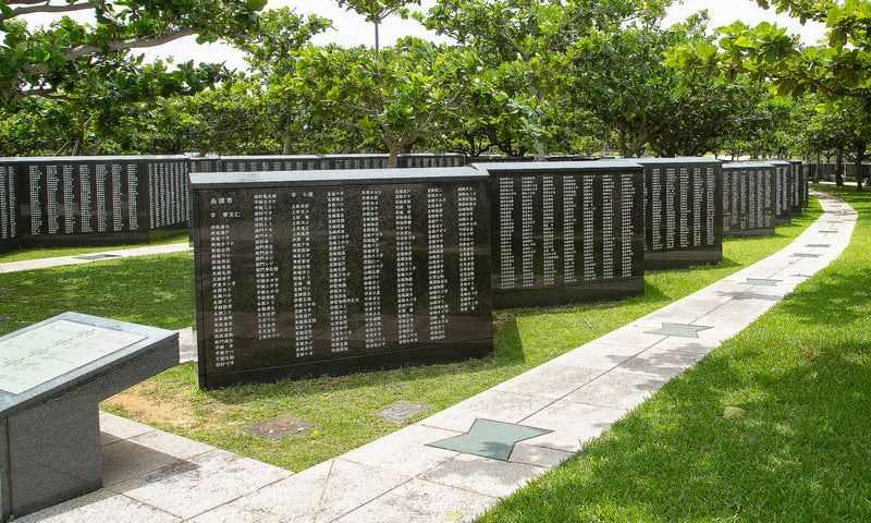 Visit the Okinawa Peace Memorial, honouring lives lost in WWII’s Battle of Okinawa.