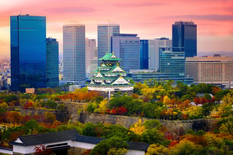 Explore the Osaka Castle with time at leisure (Itinerary 1 & 3).