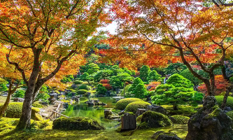 Discover classic Japanese gardens during leisure time in Sakaiminato, Japan, Itinerary 1.