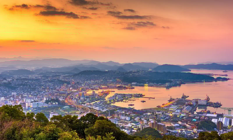Visit scenic Sasebo in Japan.